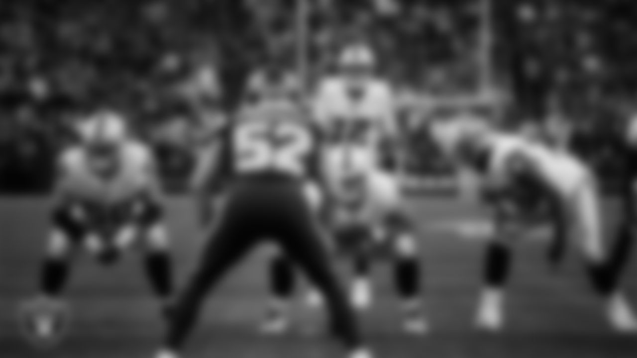 Las Vegas Raiders quarterback Aidan O'Connell (12) lines up before the snap during the preseason away game against the Seattle Seahawks at Lumen Field.