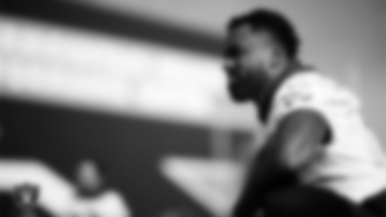 Las Vegas Raiders running back Raheem Mostert (31) during practice at Intermountain Health Performance Center.