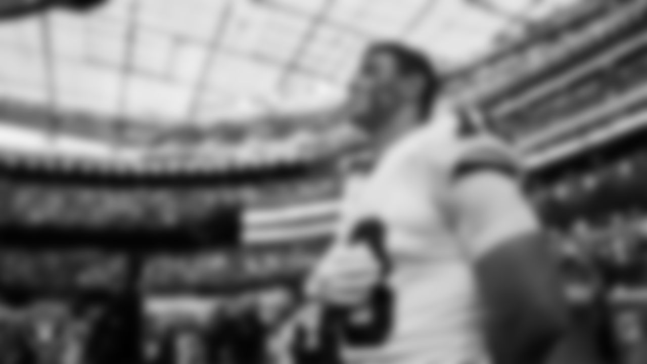 Las Vegas Raiders wide receiver Jack Bech (18) during the national anthem before the regular season away game against the Los Angeles Chargers at SoFi Stadium.