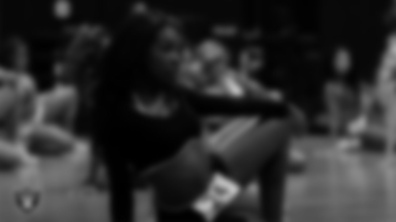 A dancer during a recruitment clinic at The Studio.