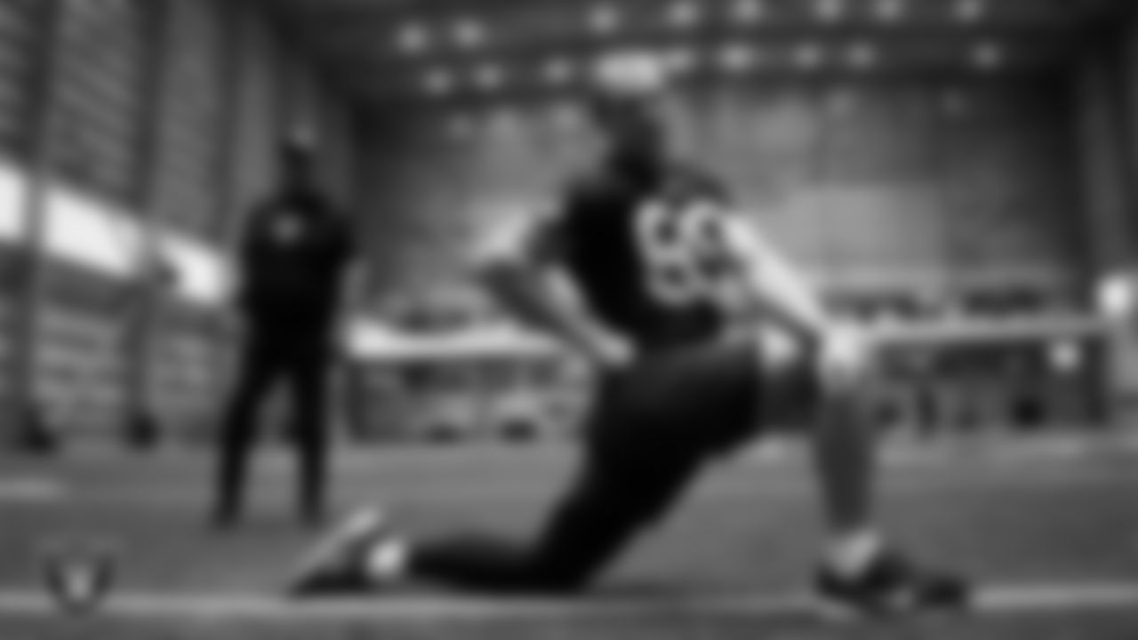 Las Vegas Raiders tight end Brock Bowers (89) during practice at Intermountain Health Performance Center.