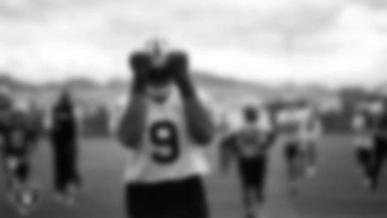 Las Vegas Raiders defensive end Tyree Wilson (9) during practice at Intermountain Health Performance Center.