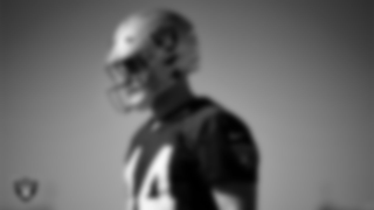 Las Vegas Raiders linebacker Tommy Eichenberg (44) during practice at Intermountain Health Performance Center.