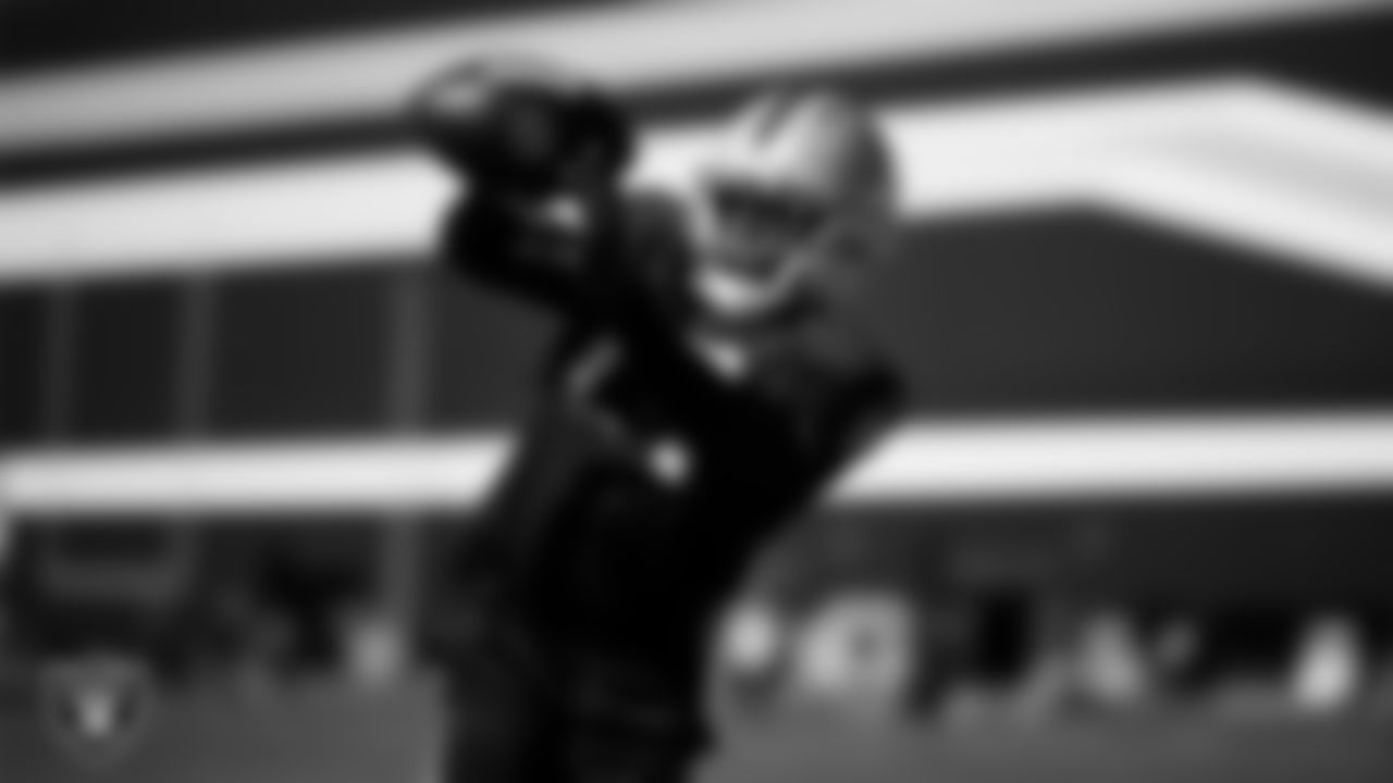 Las Vegas Raiders wide receiver Phillip Dorsett II (13) during practice at Intermountain Health Performance Center.