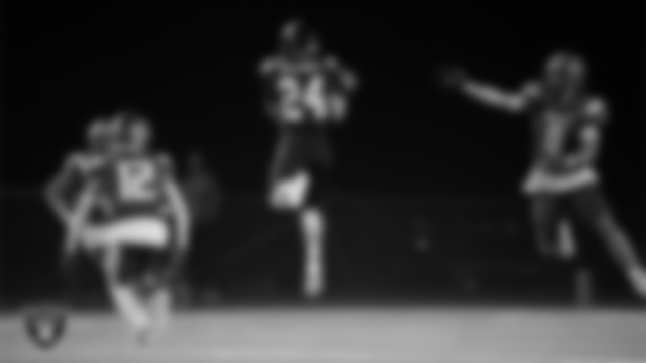 Moapa Valley High School hosts Virgin Valley High School during the Las Vegas Raiders' Football Showcase game at Moapa Valley High School.