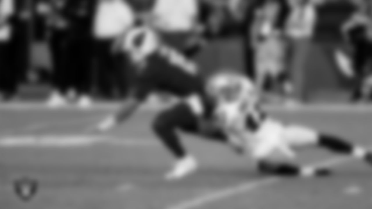 Las Vegas Raiders cornerback Greedy Vance (41) during the preseason away game against the Arizona Cardinals at State Farm Stadium.