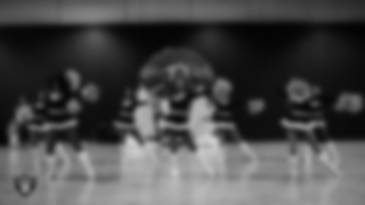 The Raiderettes perform during the Junior Raiderettes Banquet at The Studio.