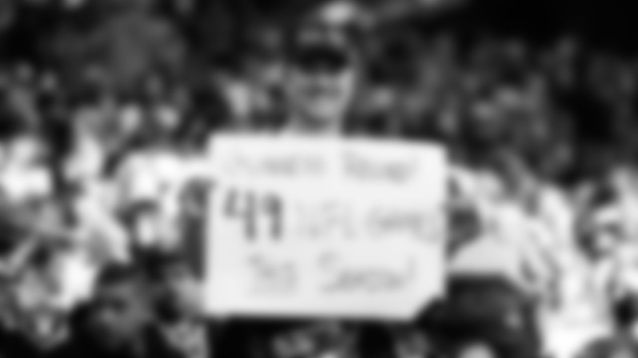 A Las Vegas Raiders fan during the regular season away game against the Houston Texans at NRG Stadium.