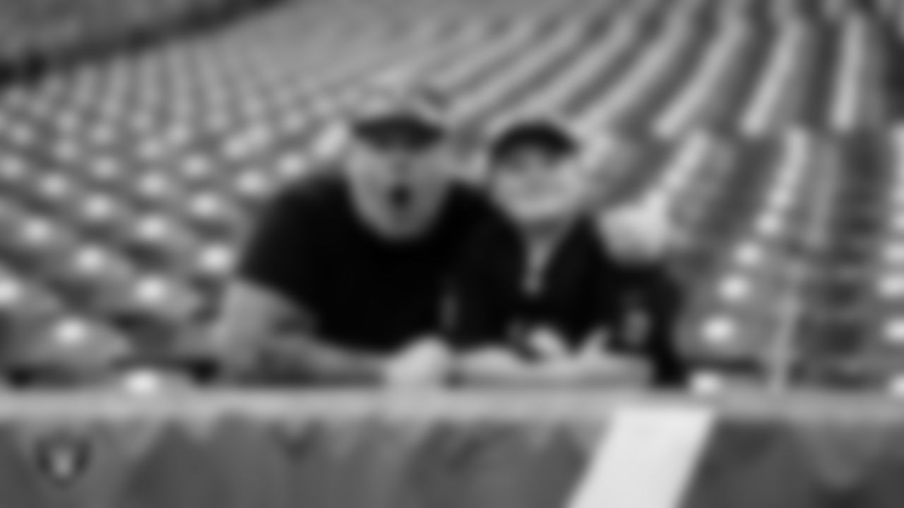 Fans before the Las Vegas Raiders' regular season away game against the Houston Texans at NRG Stadium.