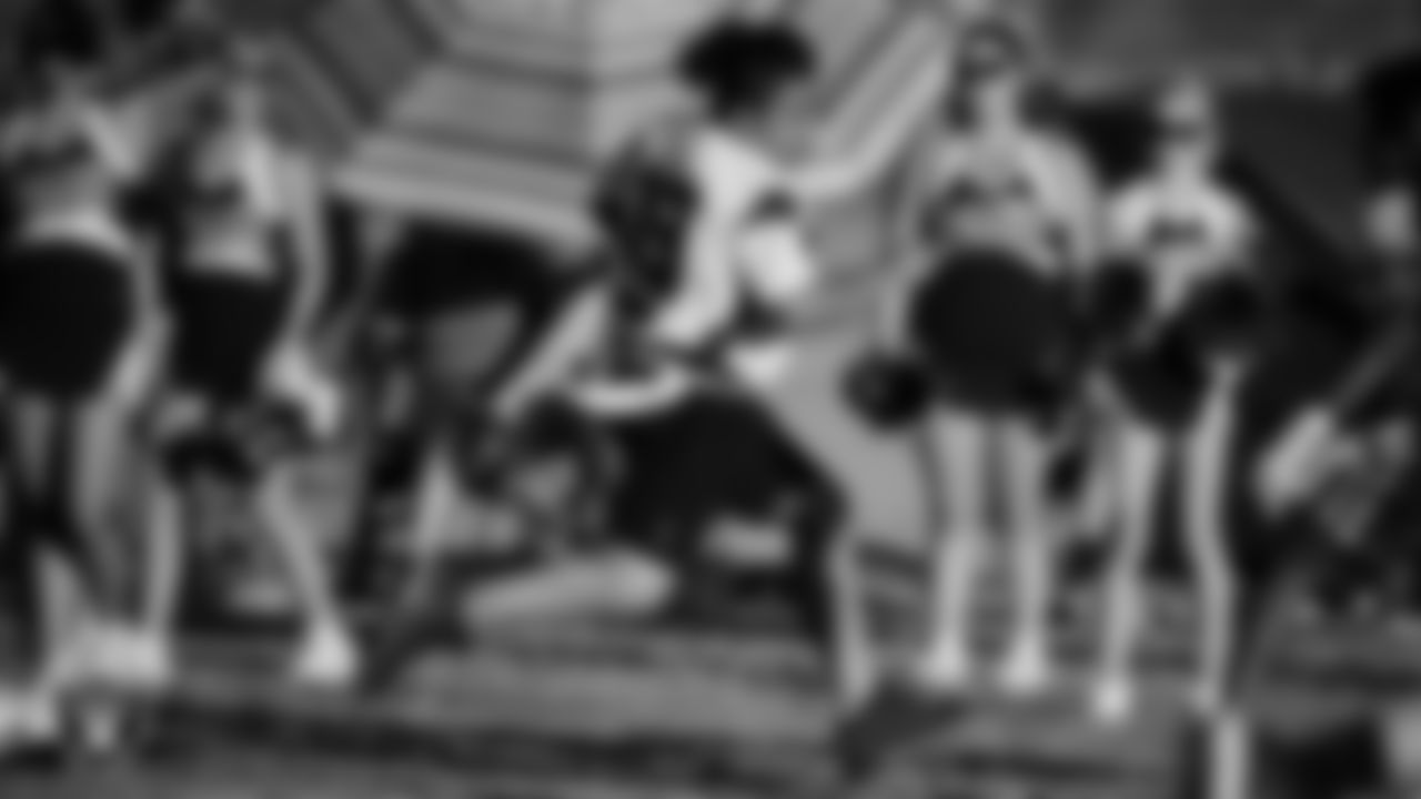 Ralph Cadwallader Middle School hosts Charles Hughes Middle School during the Las Vegas Raiders' Middle School Flag Football Showcase game at Ralph Cadwallader Middle School.