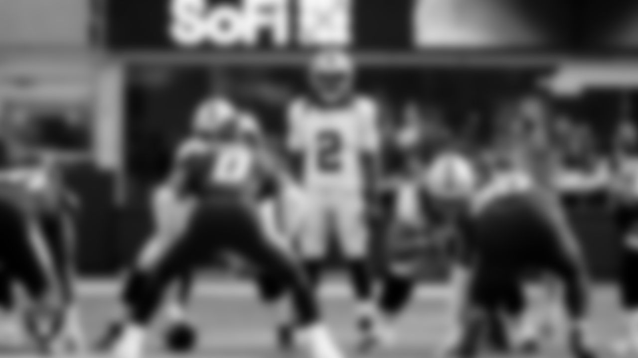 Las Vegas Raiders running back Ashton Jeanty (2) during the regular season away game against the Los Angeles Chargers at SoFi Stadium.