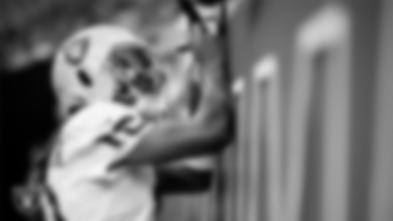 Las Vegas Raiders wide receiver Dont'e Thornton Jr. (10) signs autographs for fans before the regular season away game against the Houston Texans at NRG Stadium.