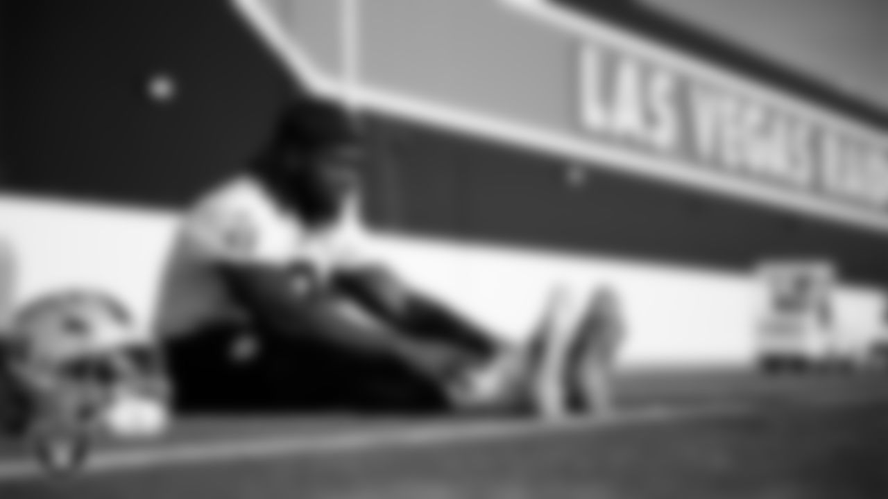 Las Vegas Raiders running back Ashton Jeanty (2) during practice at Intermountain Health Performance Center.