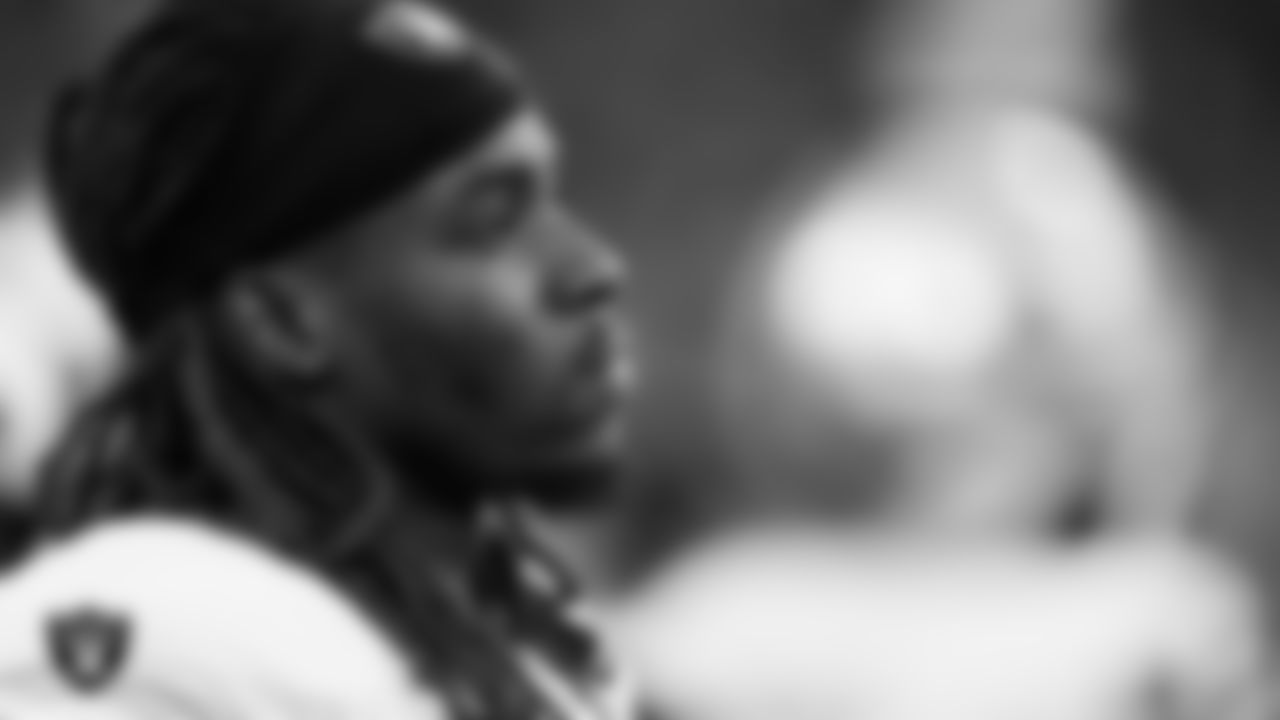 Las Vegas Raiders wide receiver Dont'e Thornton Jr. (10) on the sidelines during the preseason away game against the Seattle Seahawks at Lumen Field.