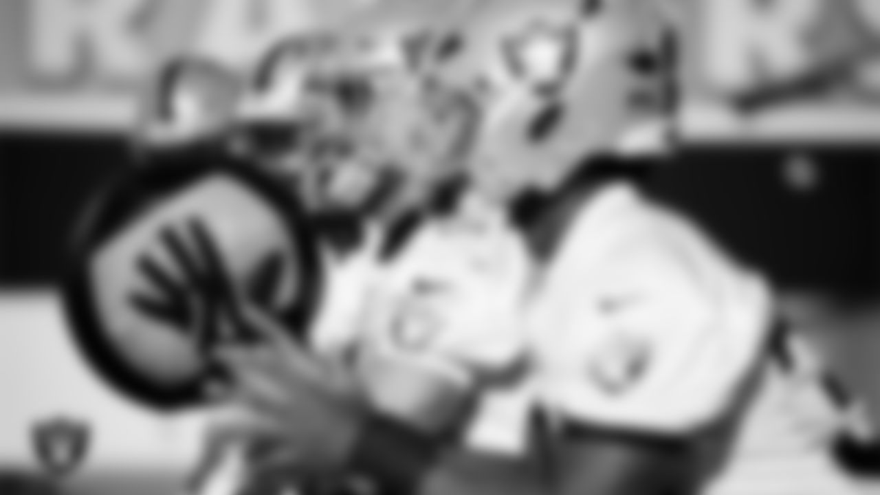 Las Vegas Raiders running back Dylan Laube (23) during practice at Intermountain Health Performance Center.