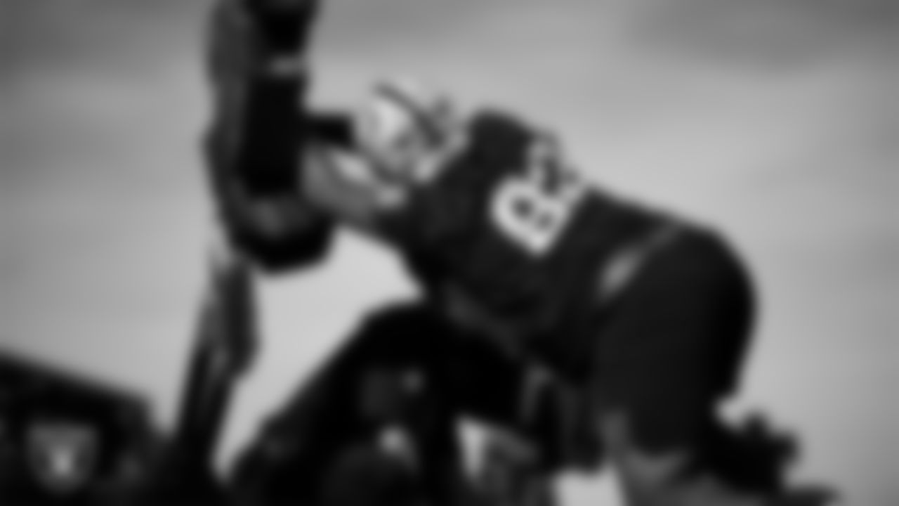 Las Vegas Raiders defensive tackle JJ Pegues (92) during practice at Intermountain Health Performance Center.