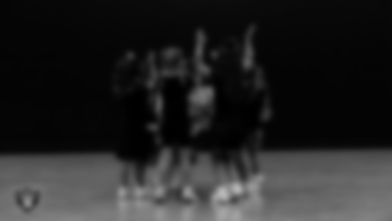 Dancers huddle before their performance during day three of summer camp at The Studio.