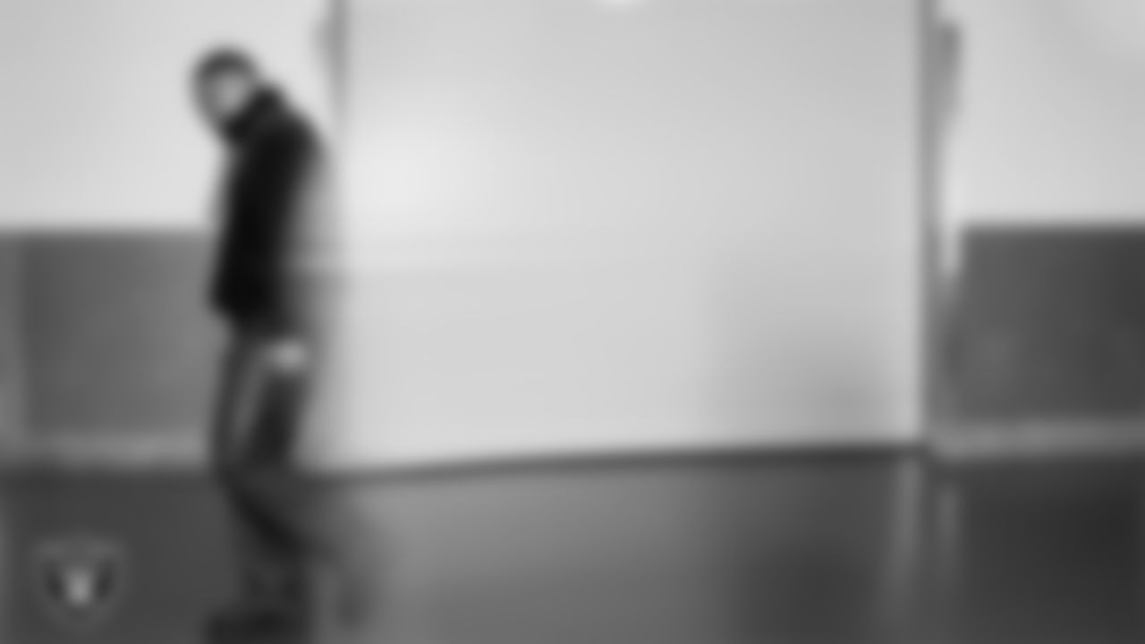 Las Vegas Raiders linebacker Jamal Adams (33) arrives to the regular season away game against the Los Angeles Chargers at SoFi Stadium.