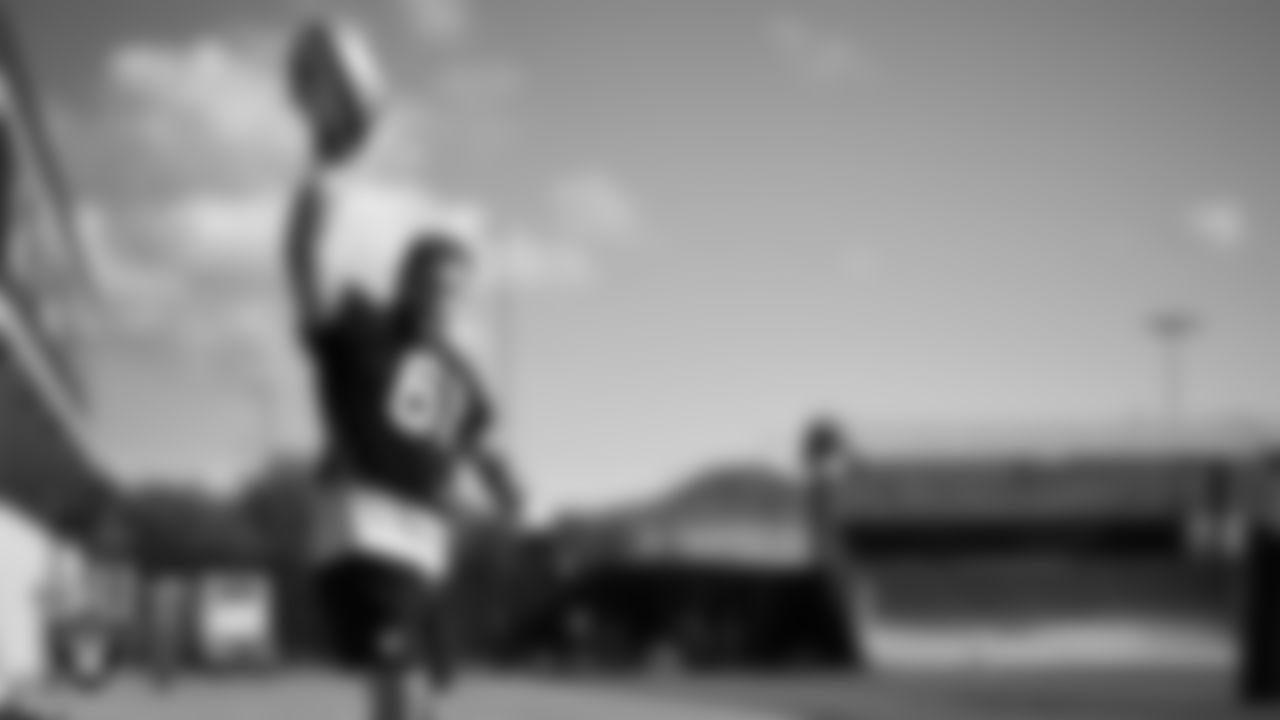 Las Vegas Raiders center/guard Jordan Meredith (61) during practice at Intermountain Health Performance Center.