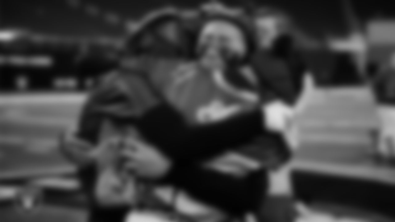 The Sierra Vista High School flag football team celebrates after winning the NIAA 4A Flag Football State Championship game at Allegiant Stadium.