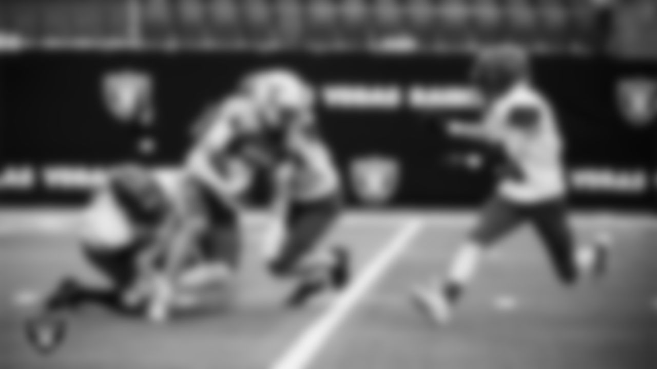 Needles High School and Pershing County High School face off in the NIAA 2A Division State Championship game at Allegiant Stadium.