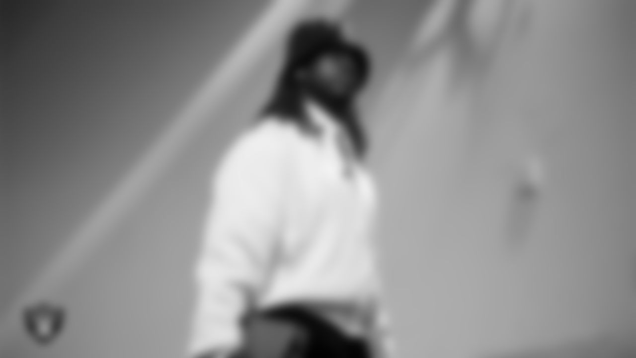 Las Vegas Raiders running back Ashton Jeanty (2) arrives to the regular season away game against the Los Angeles Chargers at SoFi Stadium.