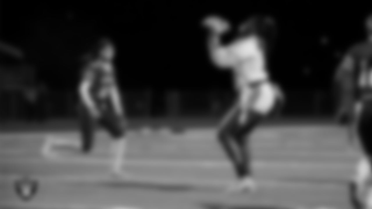 Green Valley High School hosts Del Sol Academy of the Performing Arts during the Las Vegas Raiders' High School Flag Football Showcase game at Green Valley High School.