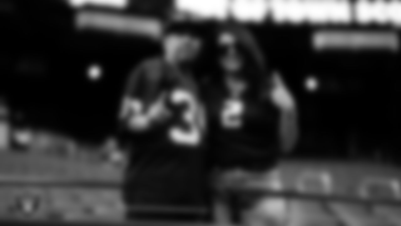 Fans before the Las Vegas Raiders' regular season home game against the Tennessee Titans at Allegiant Stadium.