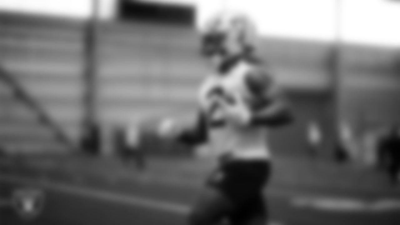 Las Vegas Raiders running back Ashton Jeanty (2) at an Organized Team Activity (OTA) at Intermountain Health Performance Center.