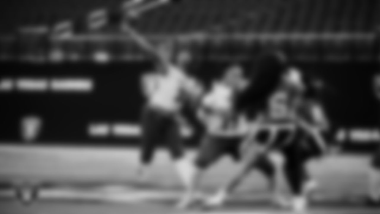 Sierra Vista High School and Green Valley High School face off in the NIAA 4A Flag Football State Championship game at Allegiant Stadium.