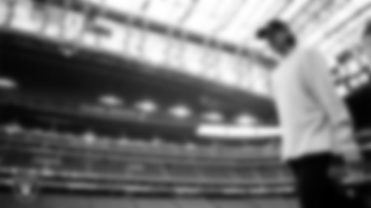 Las Vegas Raiders punter AJ Cole (6) arrives to the regular season away game against the Houston Texans at NRG Stadium.