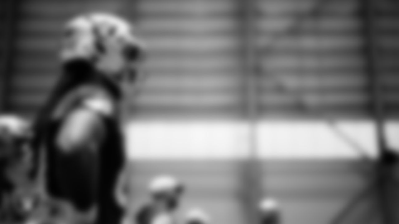 Las Vegas Raiders tight end Ian Thomas (80) during practice at Intermountain Health Performance Center.