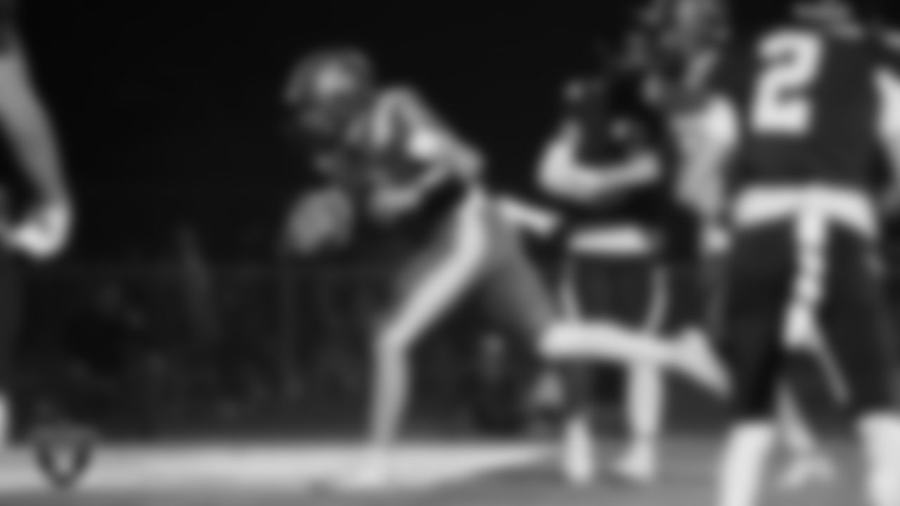 Moapa Valley High School hosts Virgin Valley High School during the Las Vegas Raiders' Football Showcase game at Moapa Valley High School.