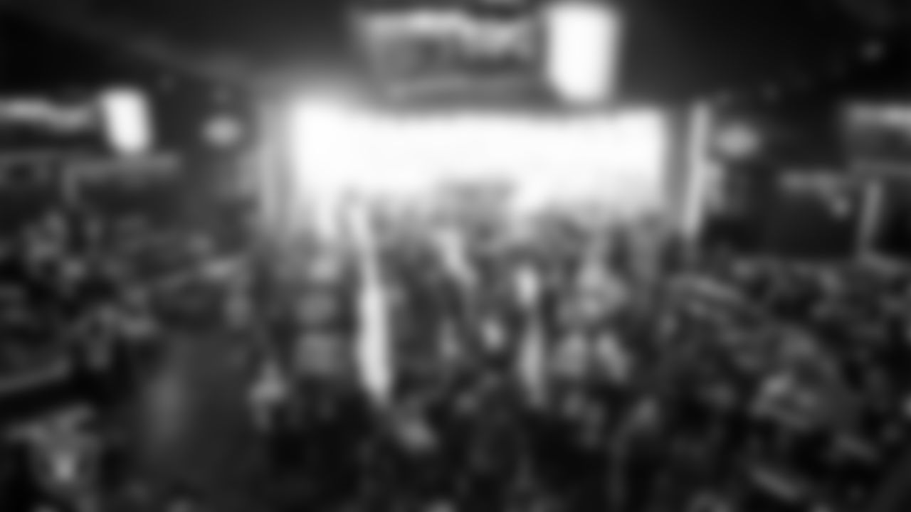 Las Vegas Raiders fans during the 2025 Raiders Draft Party at KAOS Nightclub.
