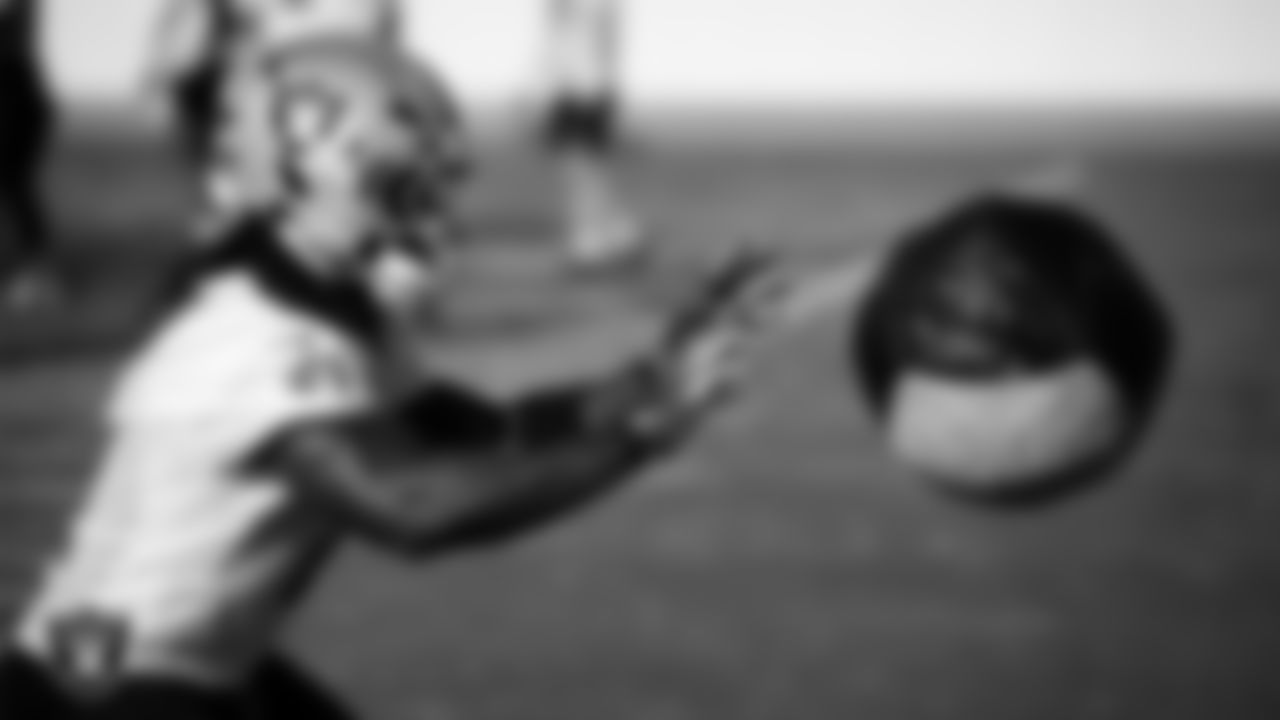 Las Vegas Raiders running back Ashton Jeanty (2) during practice at Intermountain Health Performance Center.