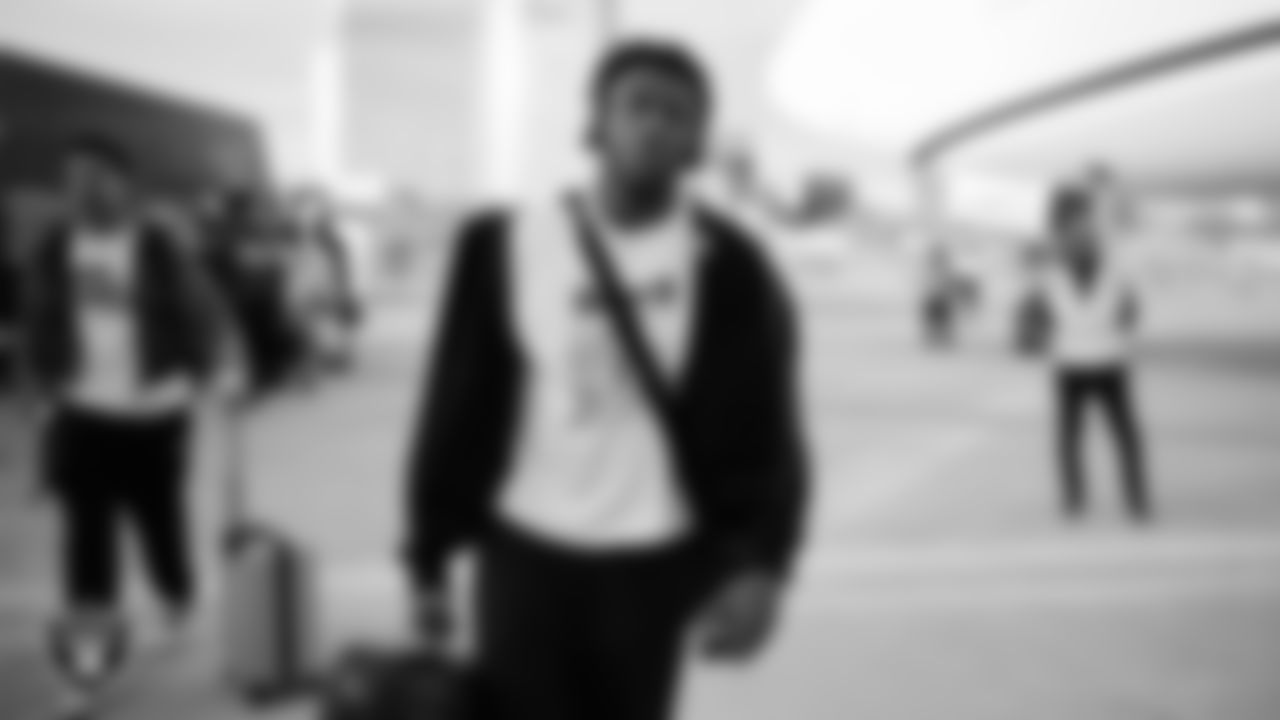 Las Vegas Raiders defensive end Malcolm Koonce (51) departs for the regular season away game against the Houston Texans.