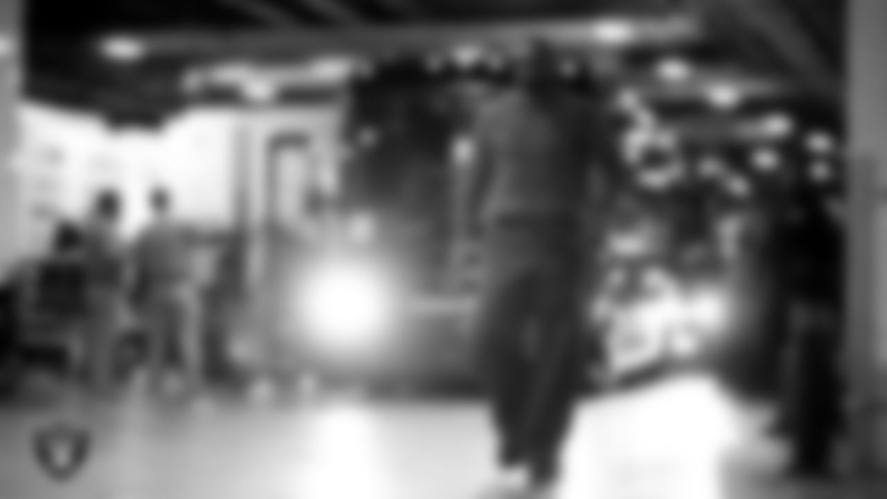 Las Vegas Raiders linebacker Jamal Adams (33) arrives to the regular season away game against the Denver Broncos at Empower Field at Mile High.