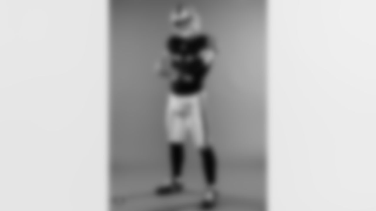Las Vegas Raiders wide receiver Alex Bachman (81) poses for a photo at the 2025 Raiders Media Day.