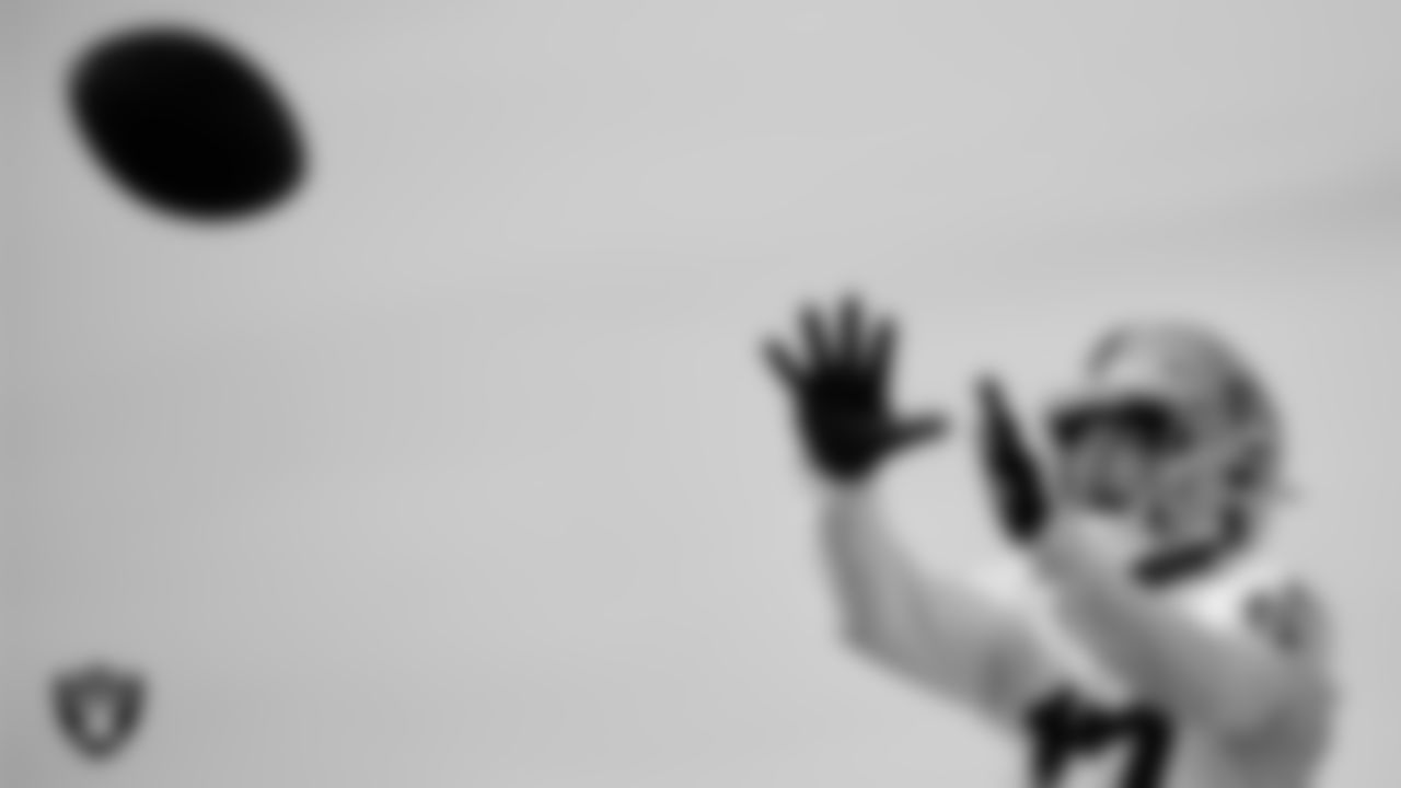 Las Vegas Raiders wide receiver Tyler Lockett (17) during practice at Intermountain Health Performance Center.