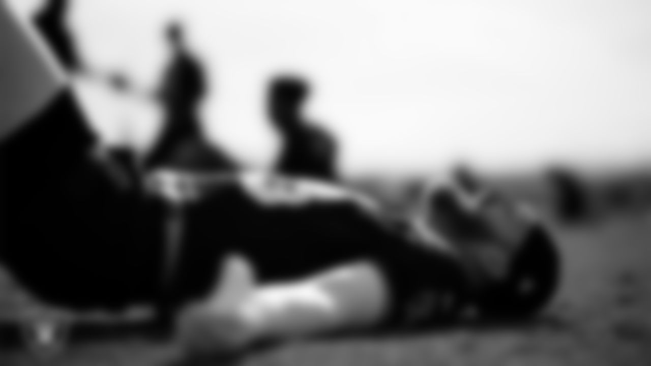 Las Vegas Raiders defensive end Maxx Crosby (98) during practice at Intermountain Health Performance Center.