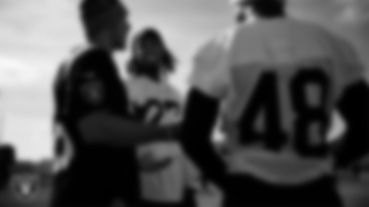 Las Vegas Raiders wide receiver Dont'e Thornton Jr. (10) during practice at Intermountain Health Performance Center.