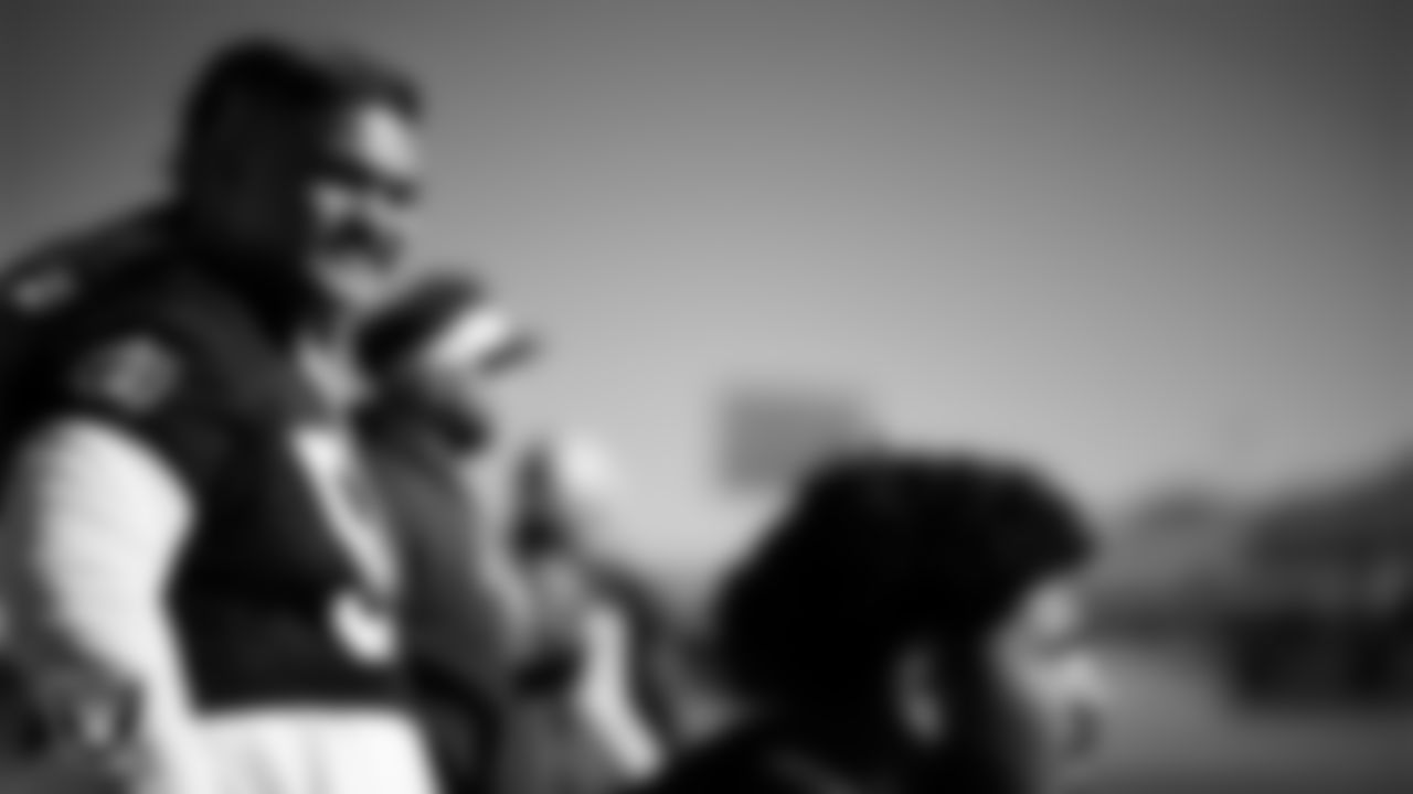 Las Vegas Raiders guard Atonio Mafi (56) during practice at Intermountain Health Performance Center.