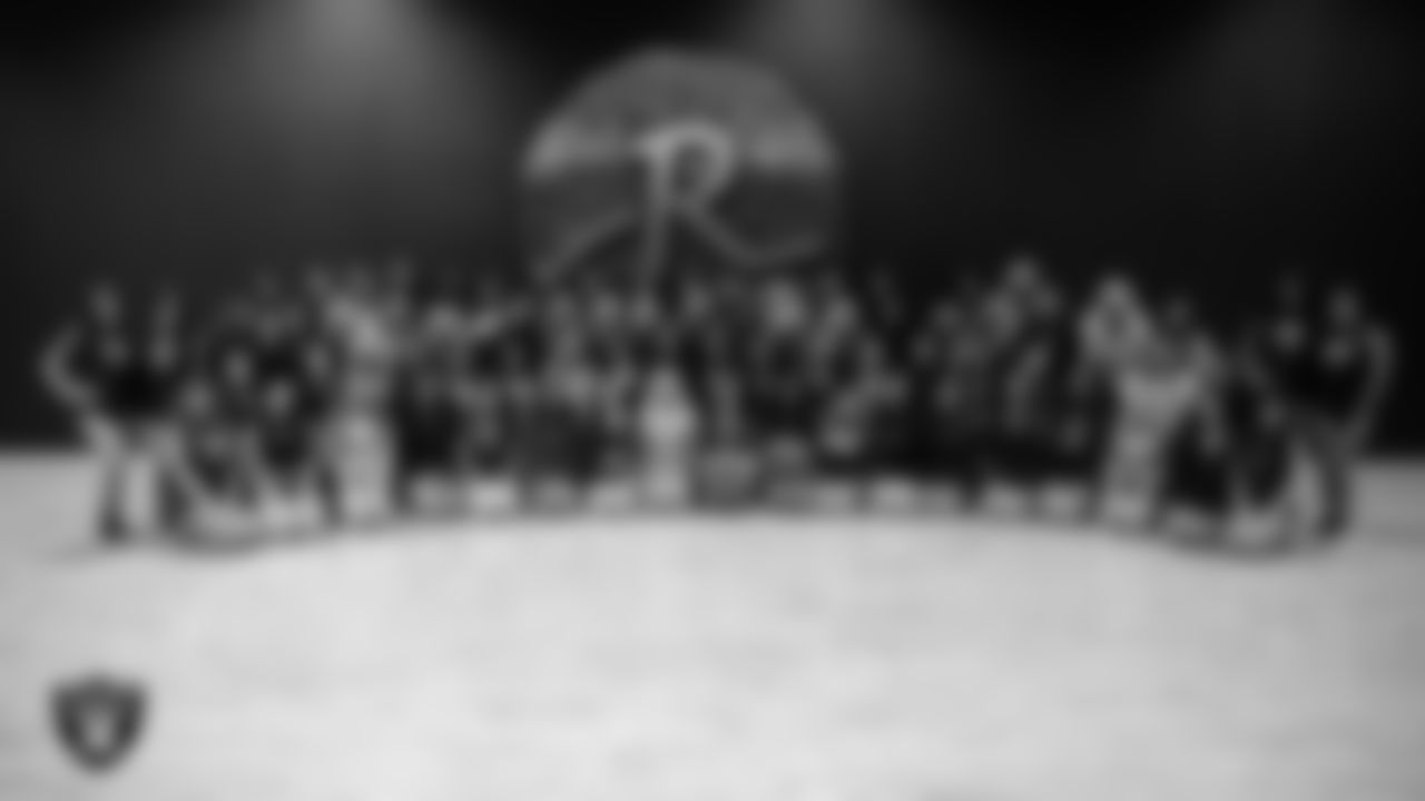 Raiderettes and dancers pose for a photo during a recruitment clinic at The Studio.