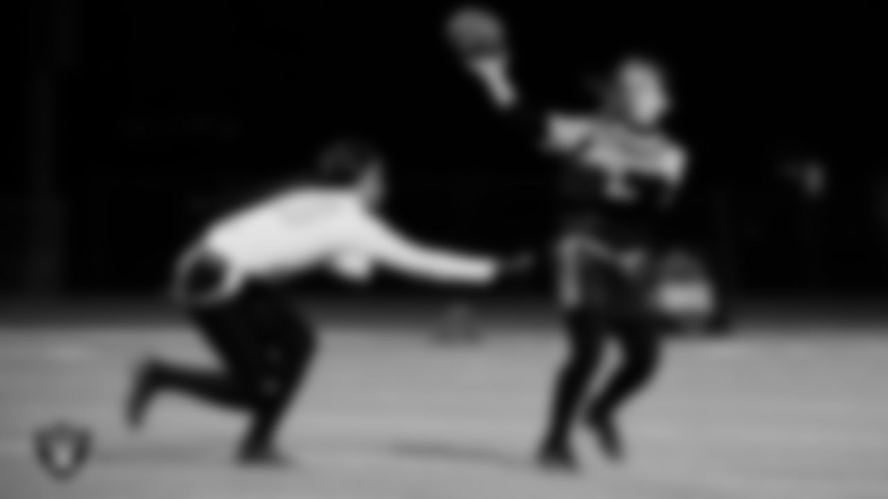 Bonanza High School hosts Amplus Academy during the Las Vegas Raiders' High School Flag Football Showcase game at Bonanza High School.