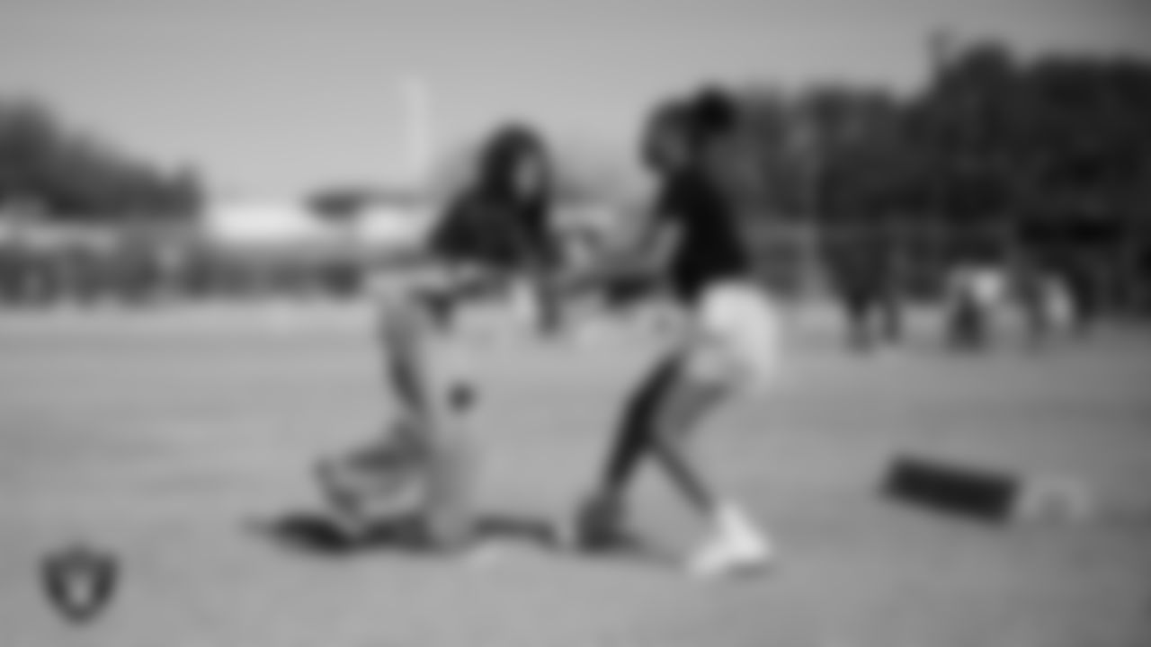 Students participate in activities while learning about flag football, nutrition and mental health during the R.U.S.H. program at J.D. Smith Middle School.