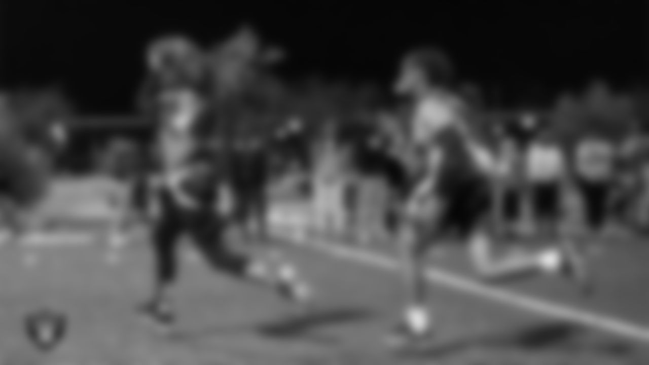 Athletes from the East Division and West Division of the City of Las Vegas Silver and Black Youth Flag Football League compete in the championship game at All American Park.