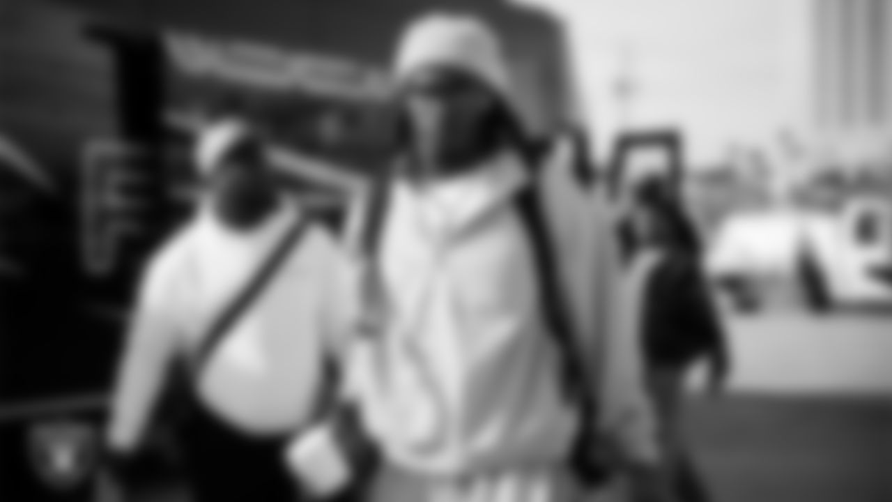 Las Vegas Raiders wide receiver Dont'e Thornton Jr. (10) departs for the regular season away game against the Los Angeles Chargers.