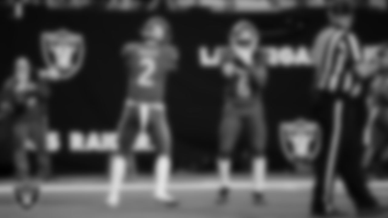 Bishop Gorman High School and Arbor View High School face off in the NIAA 5A Open Division State Championship game at Allegiant Stadium.