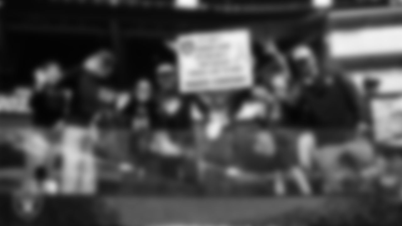 Fans before the Las Vegas Raiders' regular season away game against the Los Angeles Chargers at SoFi Stadium.