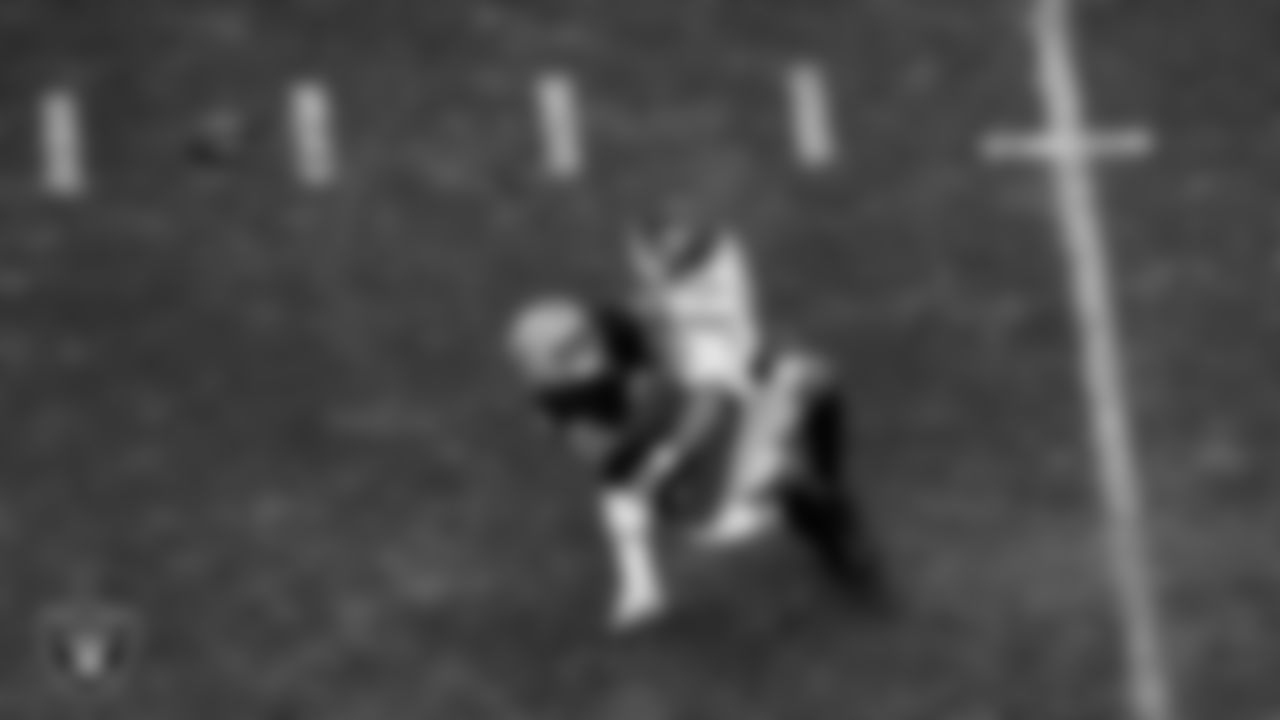 Las Vegas Raiders defensive end Tyree Wilson (9) during the regular season home game against the Kansas City Chiefs at Allegiant Stadium.